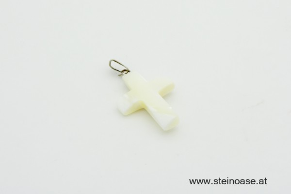 Anhänger Kreuz Perlmut